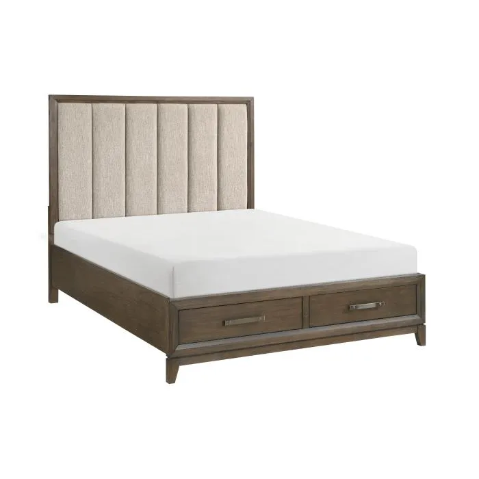 Cambridge (3) Eastern King Platform Bed with Footboard Storage