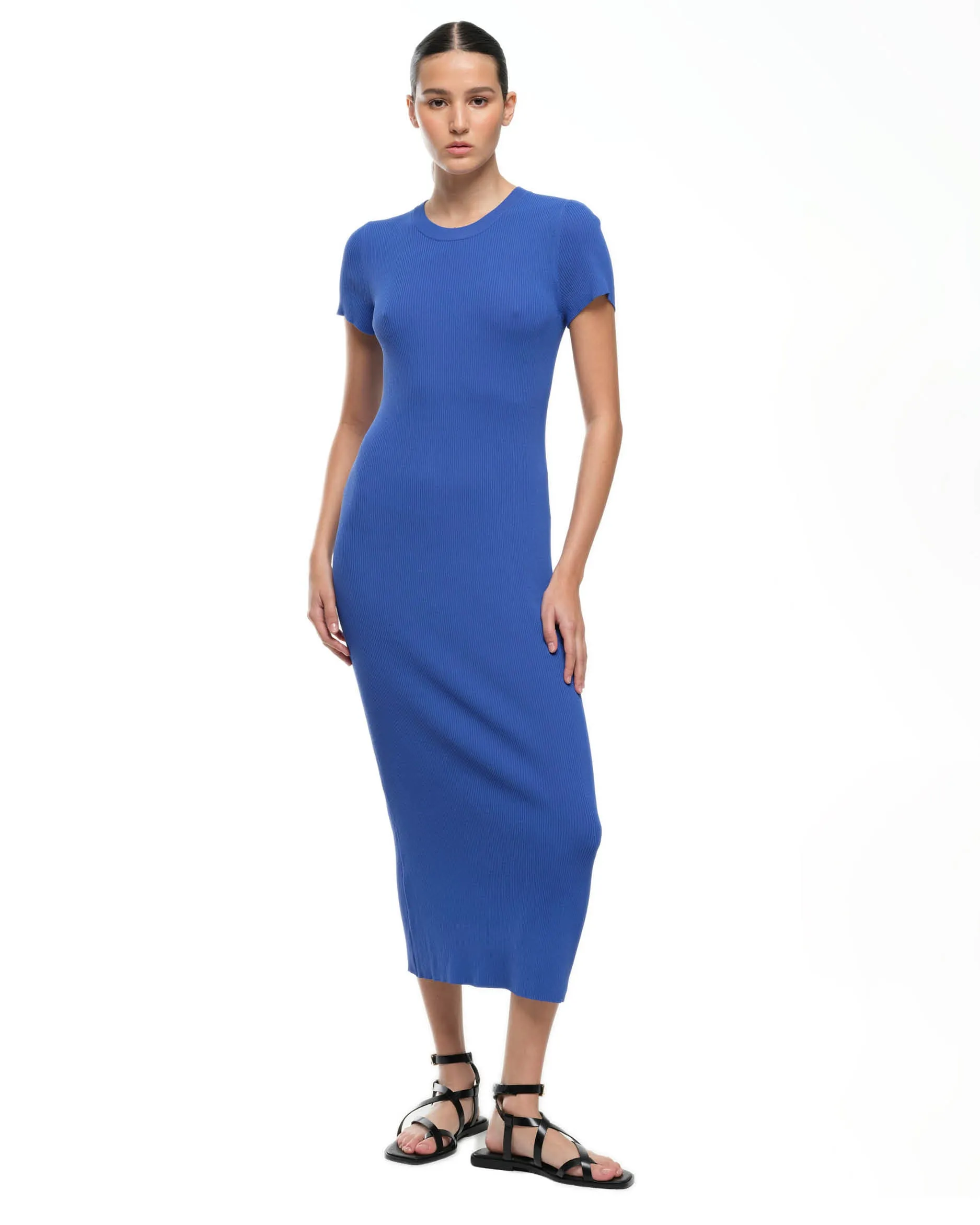 CAMILLA KNIT DRESS - COBALT