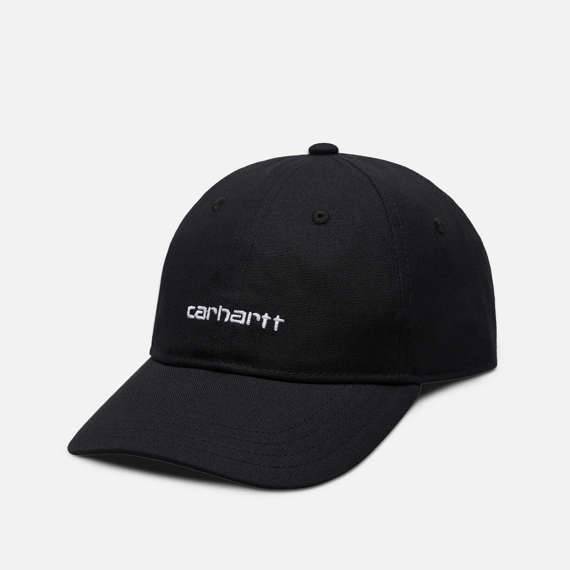 Carhartt WIP - Canvas Script Cap - Black / White