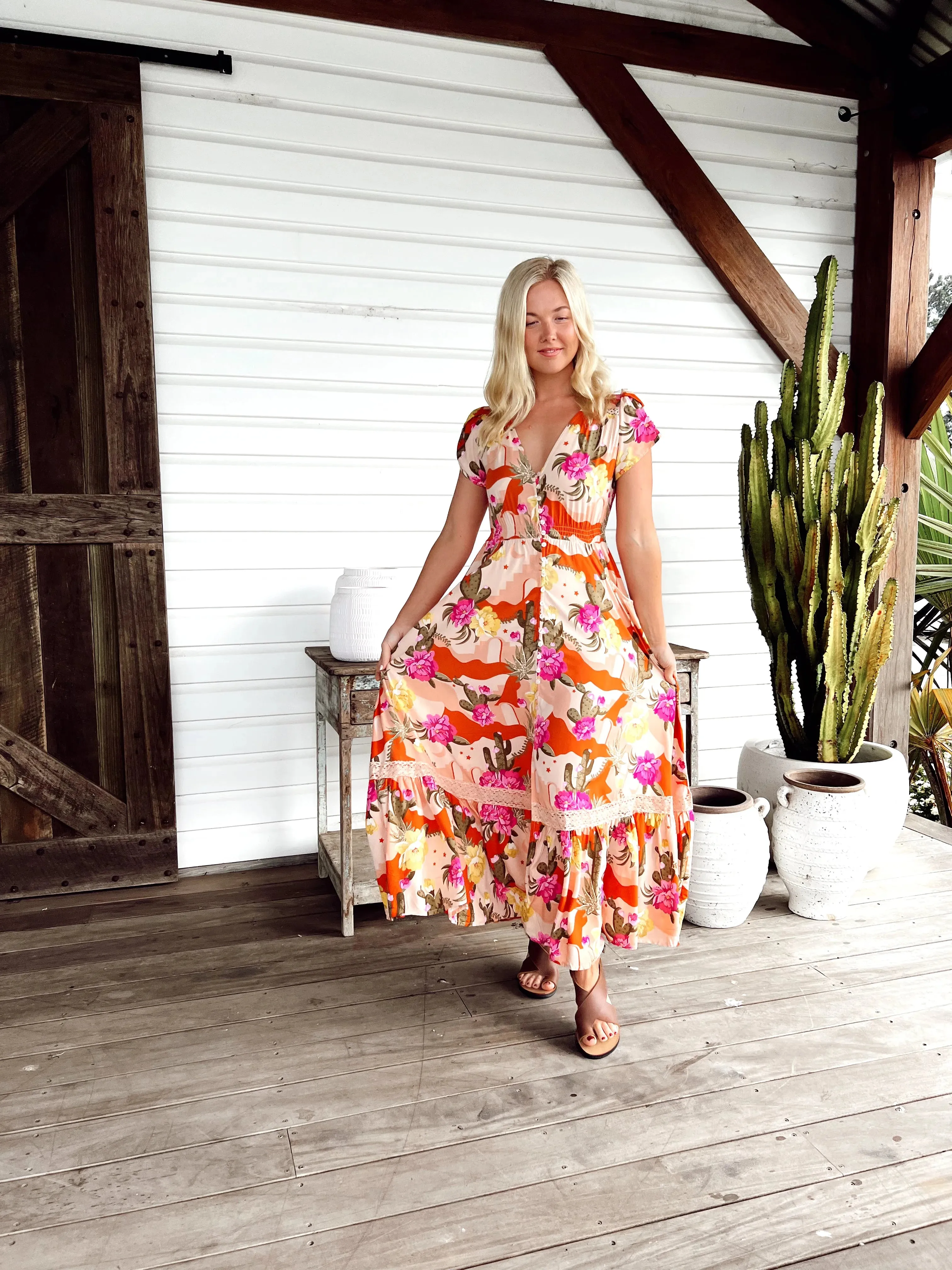 Carmen Maxi Dress - Agave Collection