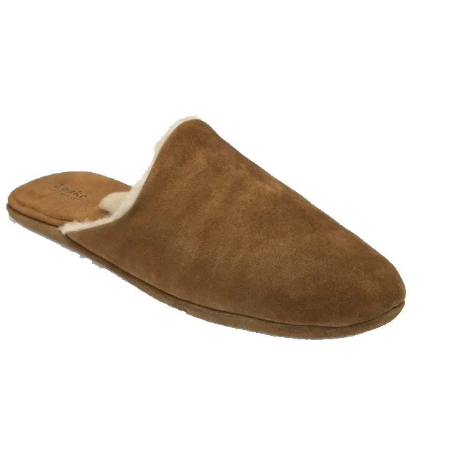 Cavalry Slipper - Tan Suede