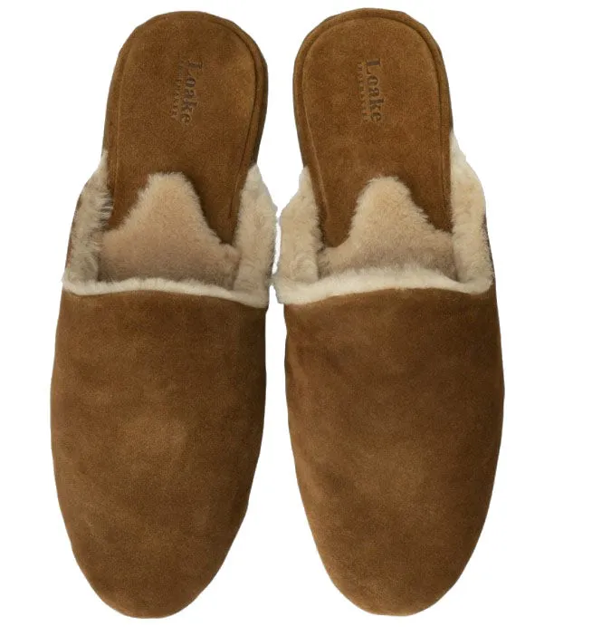 Cavalry Slipper - Tan Suede