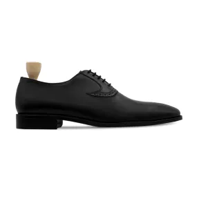 Charcoal - Men's Black Calf Leather Oxford Shoe