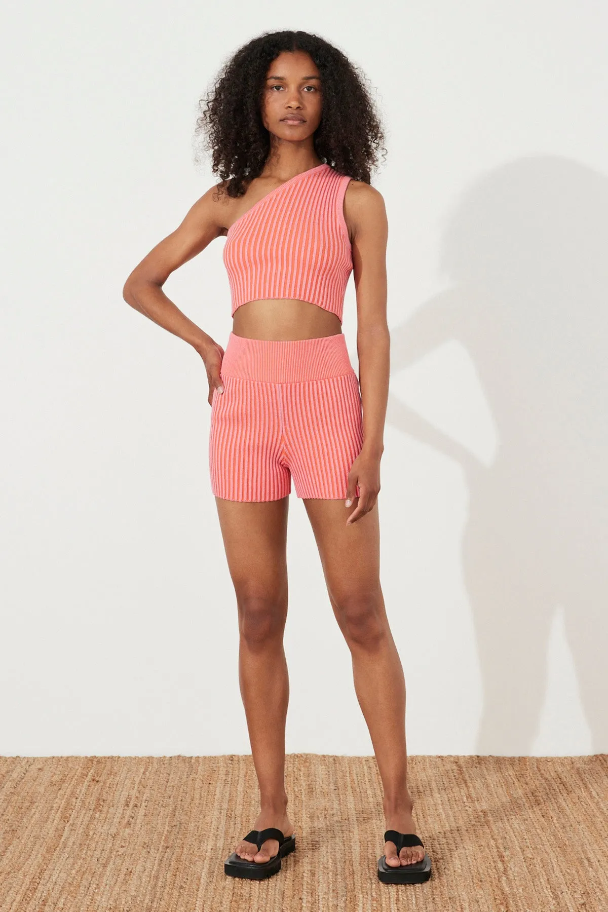 Chilli Pink Knit Short