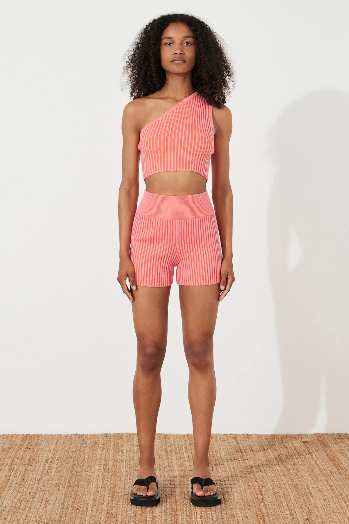 Chilli Pink Knit Short