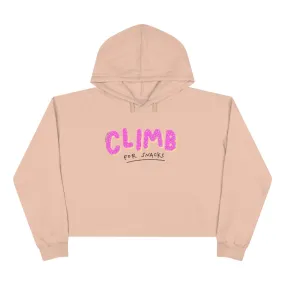 Climb for Snacks — Women’s Crop Hooded Sweatshirt