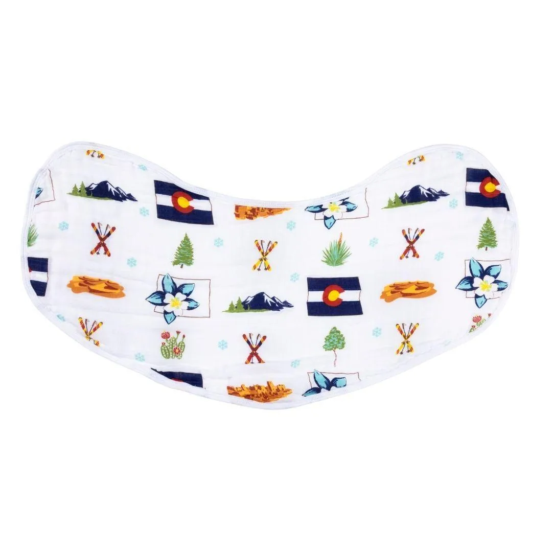 Colorado Baby 2-in-1 Combo Baby Burp Cloth and Wraparound Snappable Bib