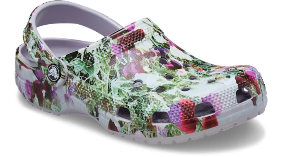 Crocs Classic Photoreal Floral Clog Mauve Mist