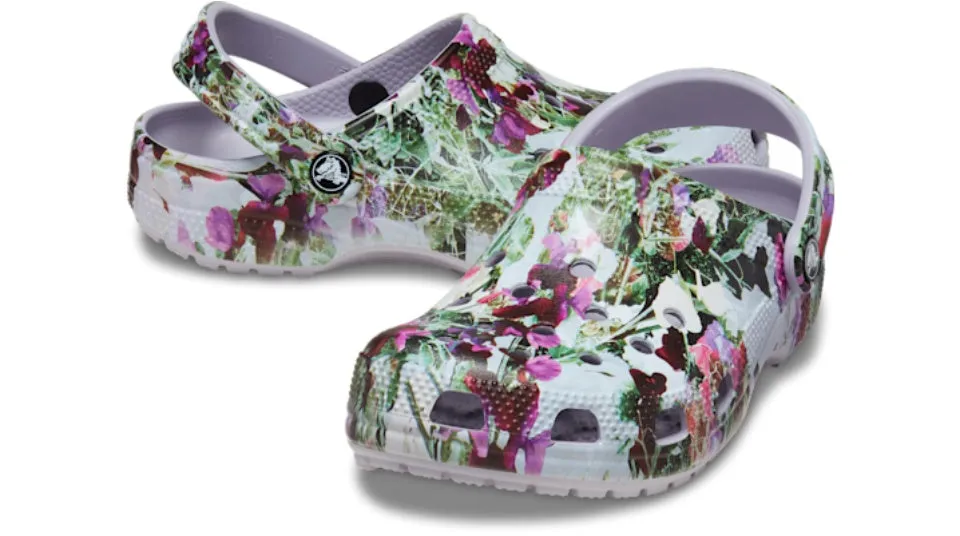 Crocs Classic Photoreal Floral Clog Mauve Mist