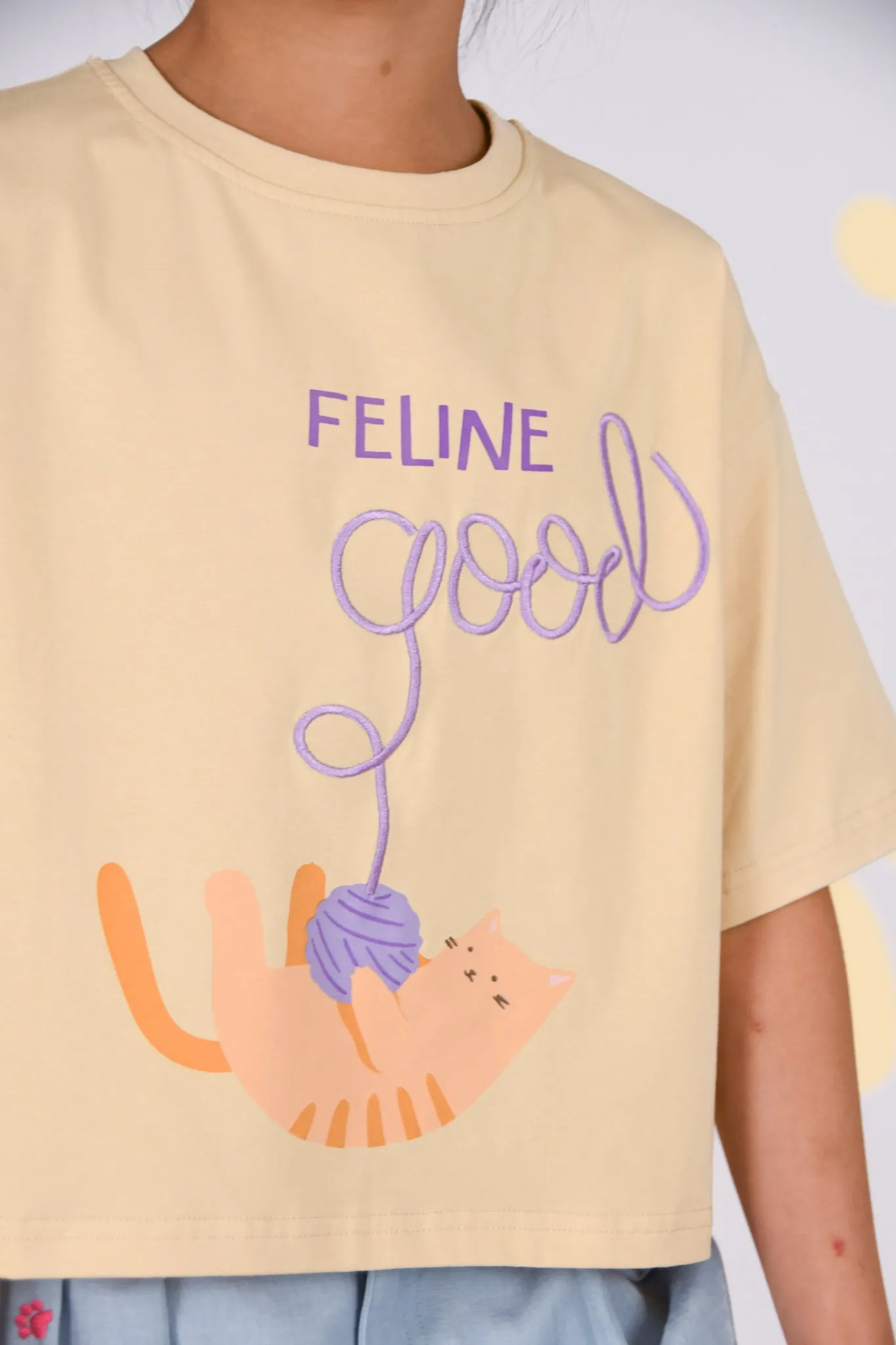 Crop Tee - Feline Good