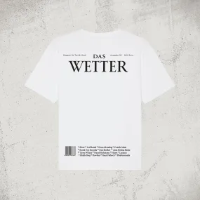 Das Wetter-Shirt »Inhalt« (Weiß)