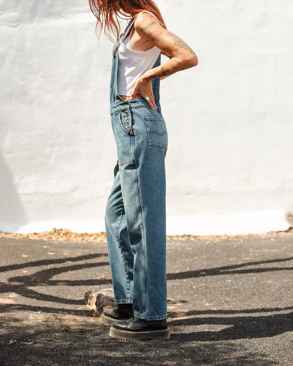 Dexy Dungarees - Washed Denim