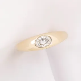 Diamond Dome Ring 14k Yellow Gold