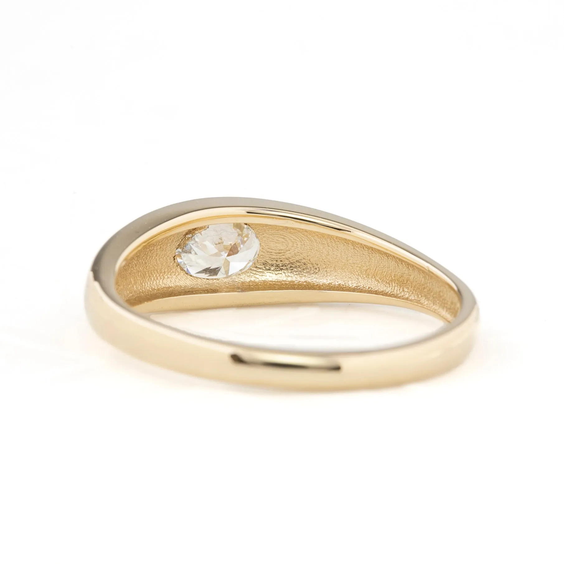 Diamond Dome Ring 14k Yellow Gold