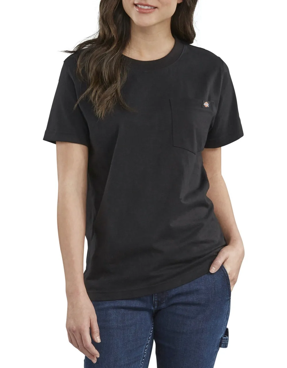 Dickies Women's Short Sleeve Heavyweight T-Shirt FS450 - Black