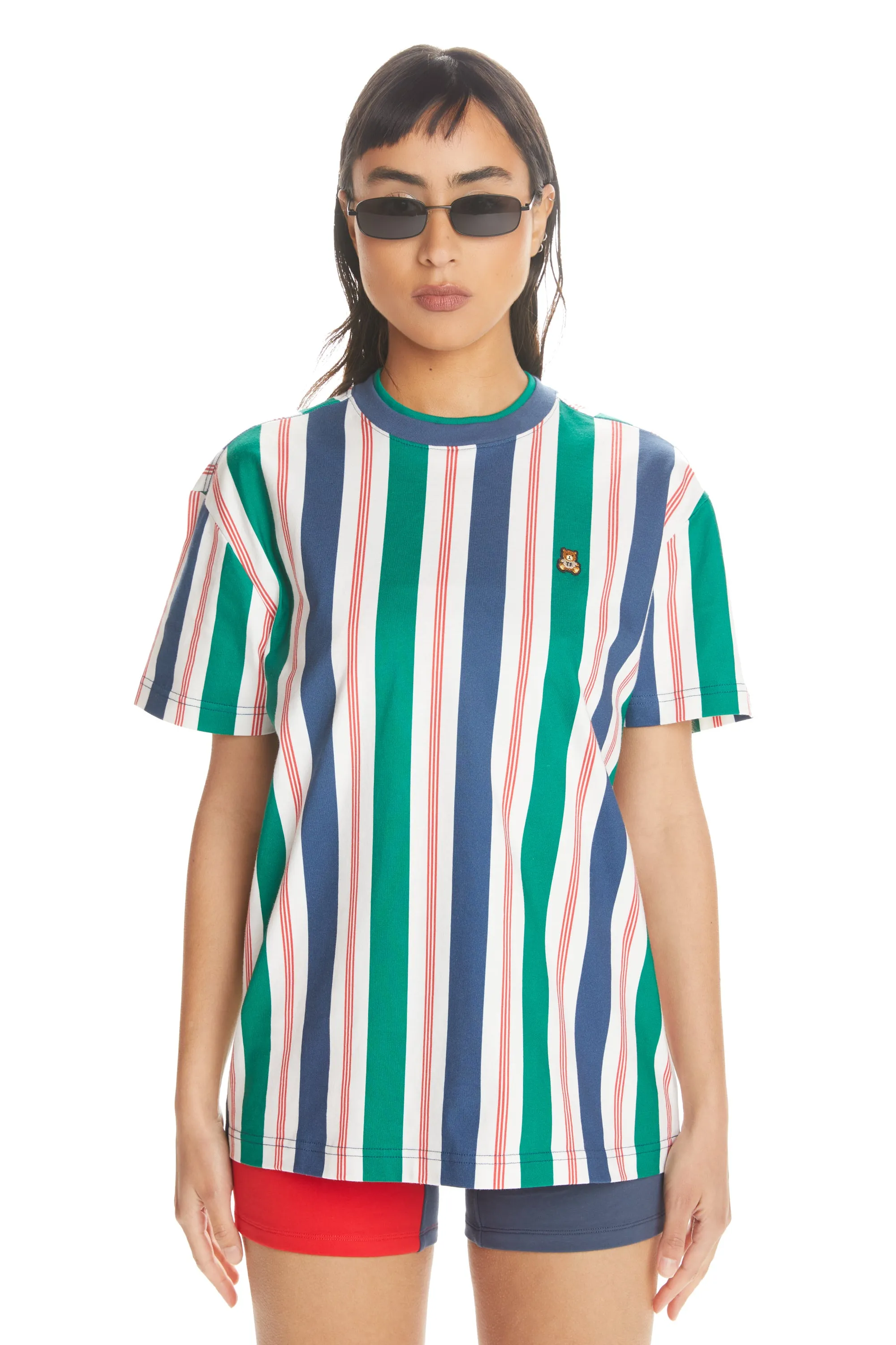 Double Collar Stripe Tee