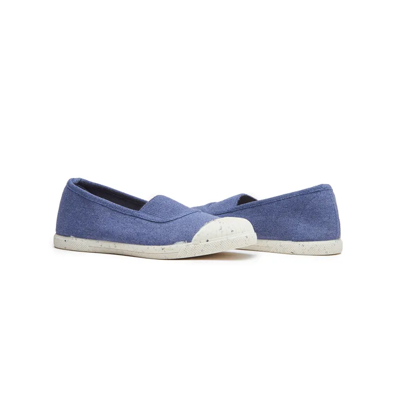 ECO-Friendly Canvas Slip-on in Denim Blue