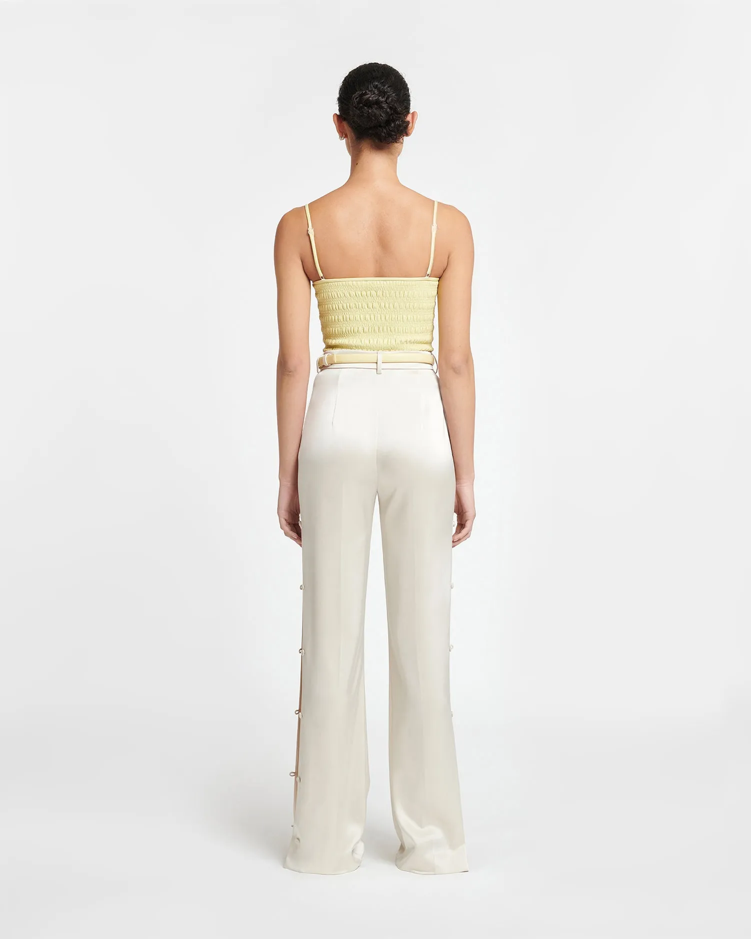 Felina - Slip Satin Pants - Creme