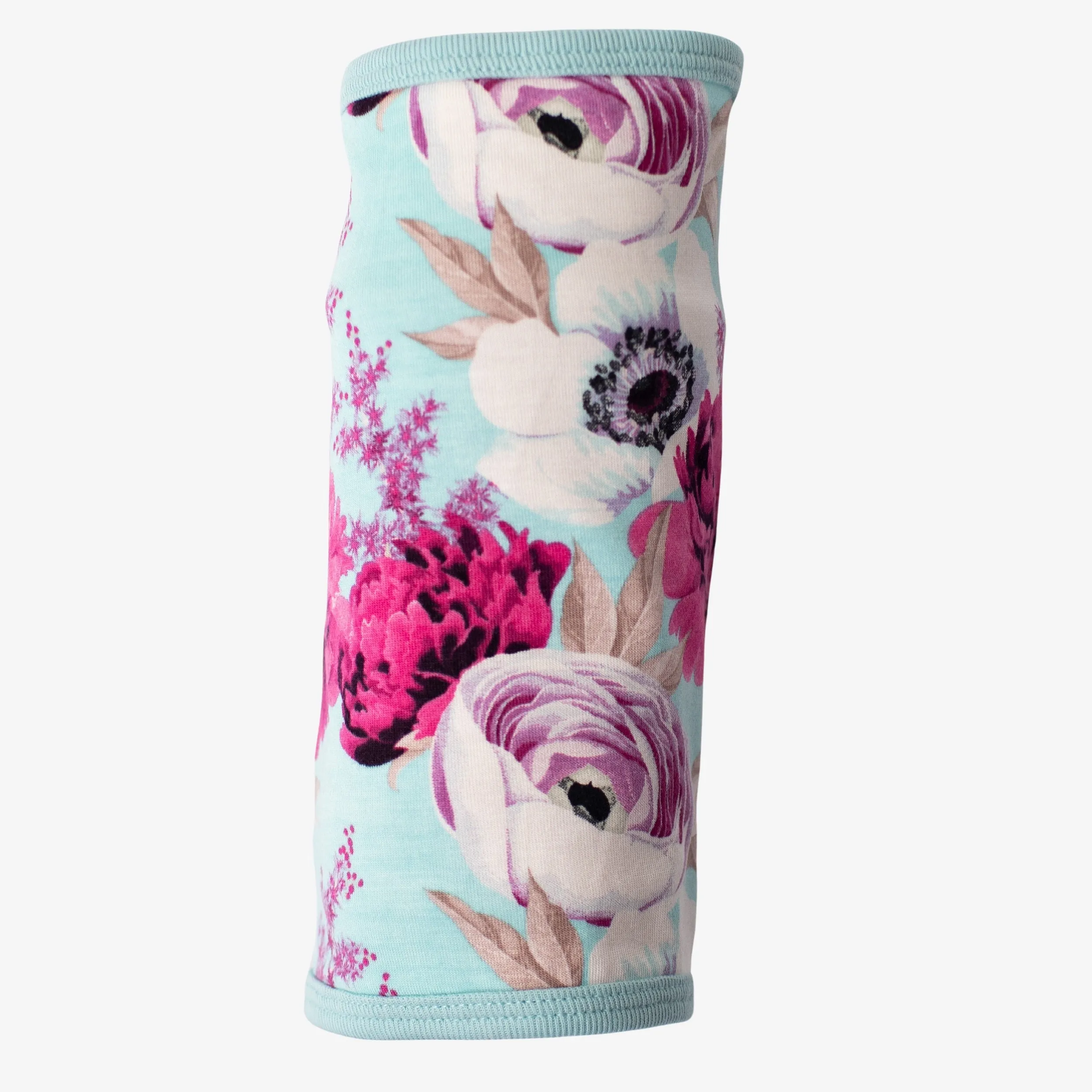 Floral Magenta Aqua Splash Swaddle