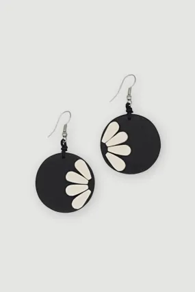 Flower Power Earring - Black