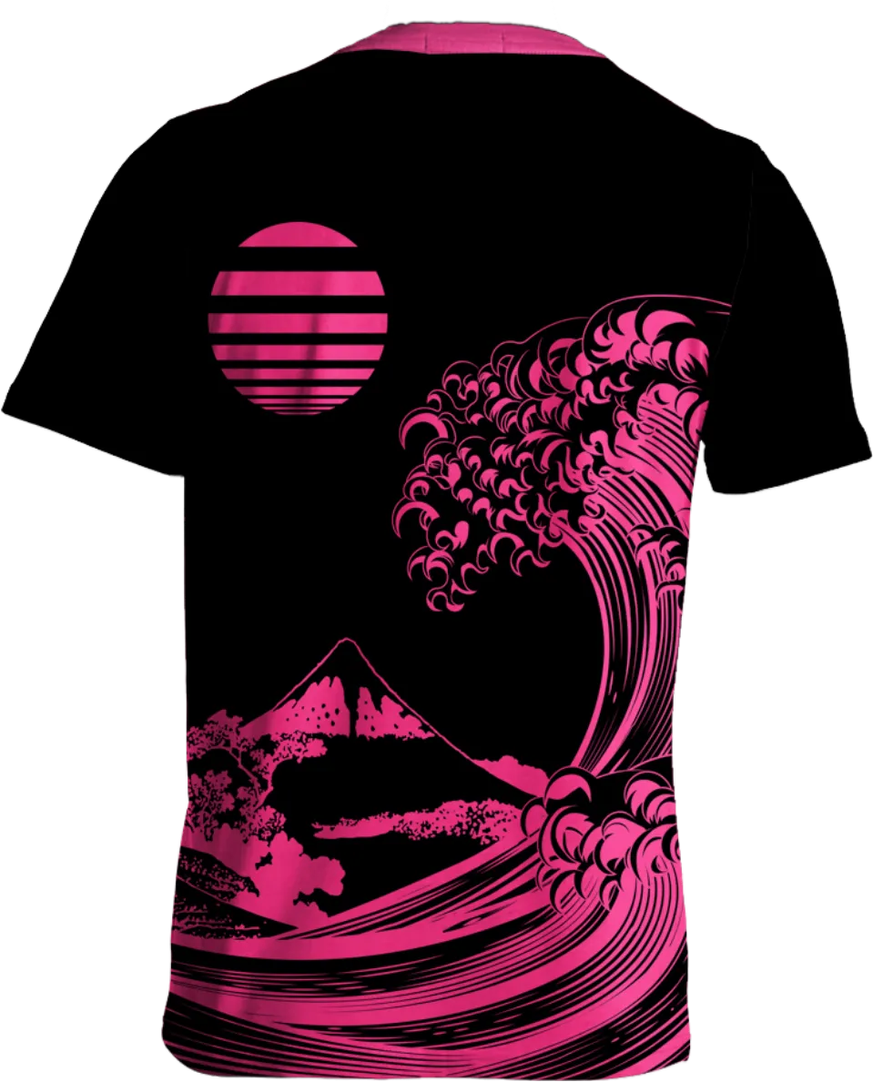 Fluorescent Wave Tee