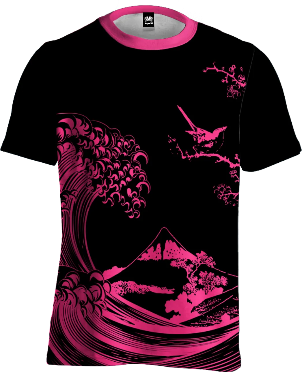 Fluorescent Wave Tee