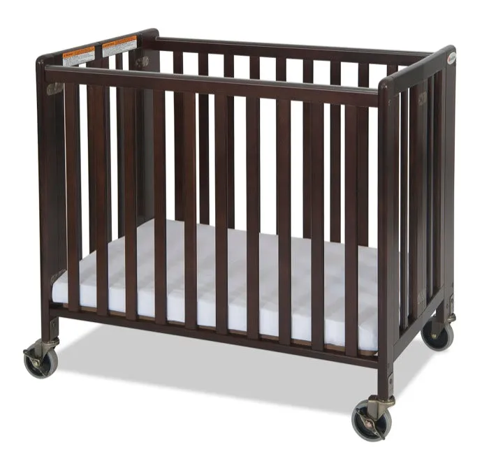 Foundations HideAway Compact Fixed-Side Wood Folding Crib, Antique Cherry (discontinued)