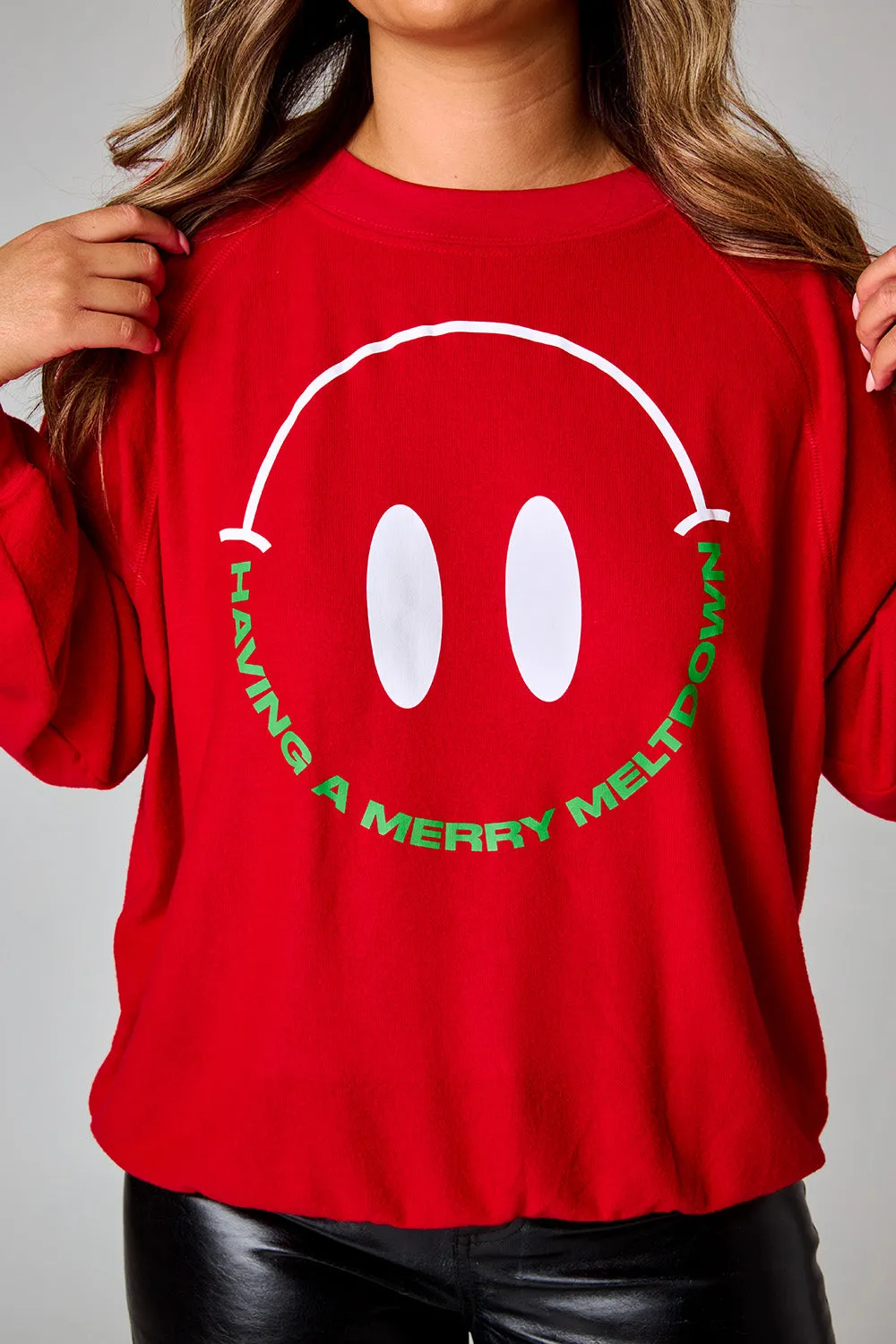 Gene Graphic Sweatshirt - Happy Face Meltdown