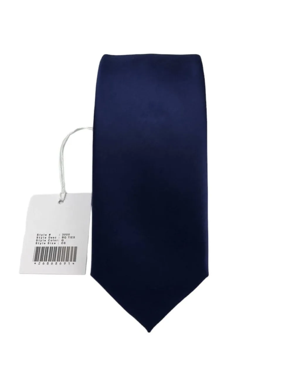 Giovanni Testi Navy Slim Tie with Hanky 3000-G