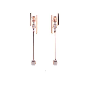 Grand Pilot Earrings [Champagne gems]