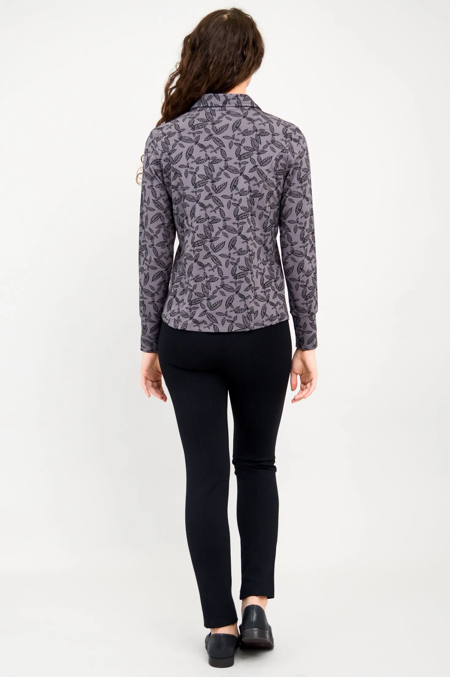 Harley Long Sleeve Top, Tahsis Leaf, Bamboo - Final Sale