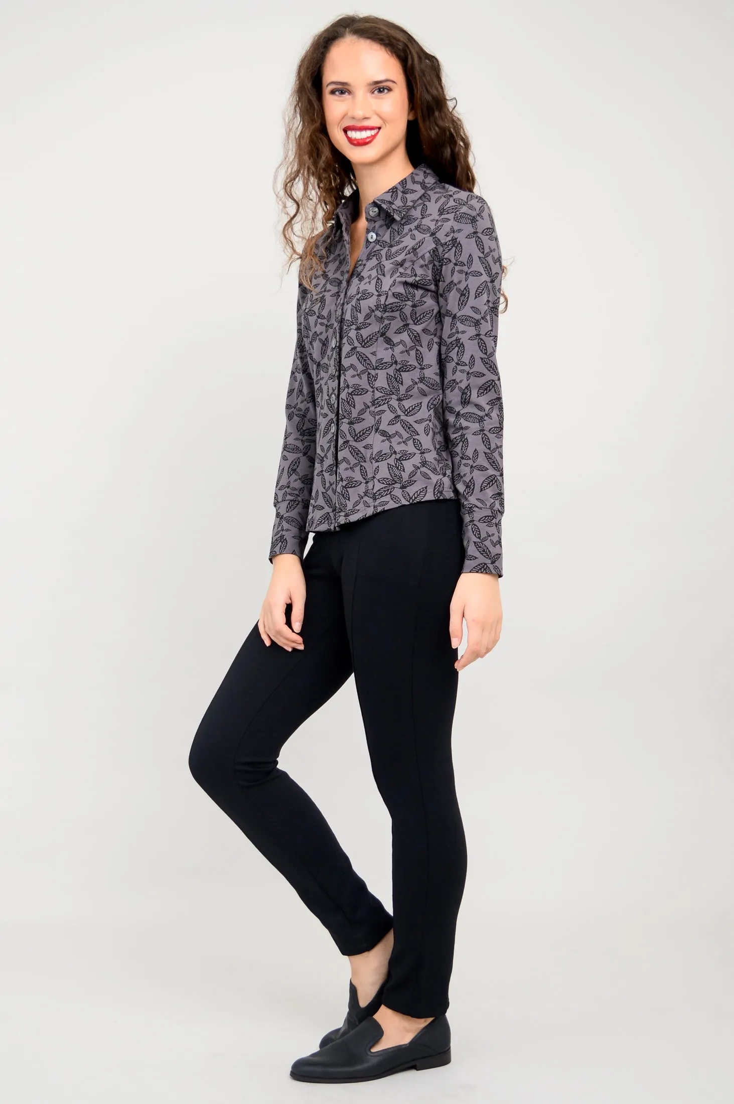 Harley Long Sleeve Top, Tahsis Leaf, Bamboo - Final Sale