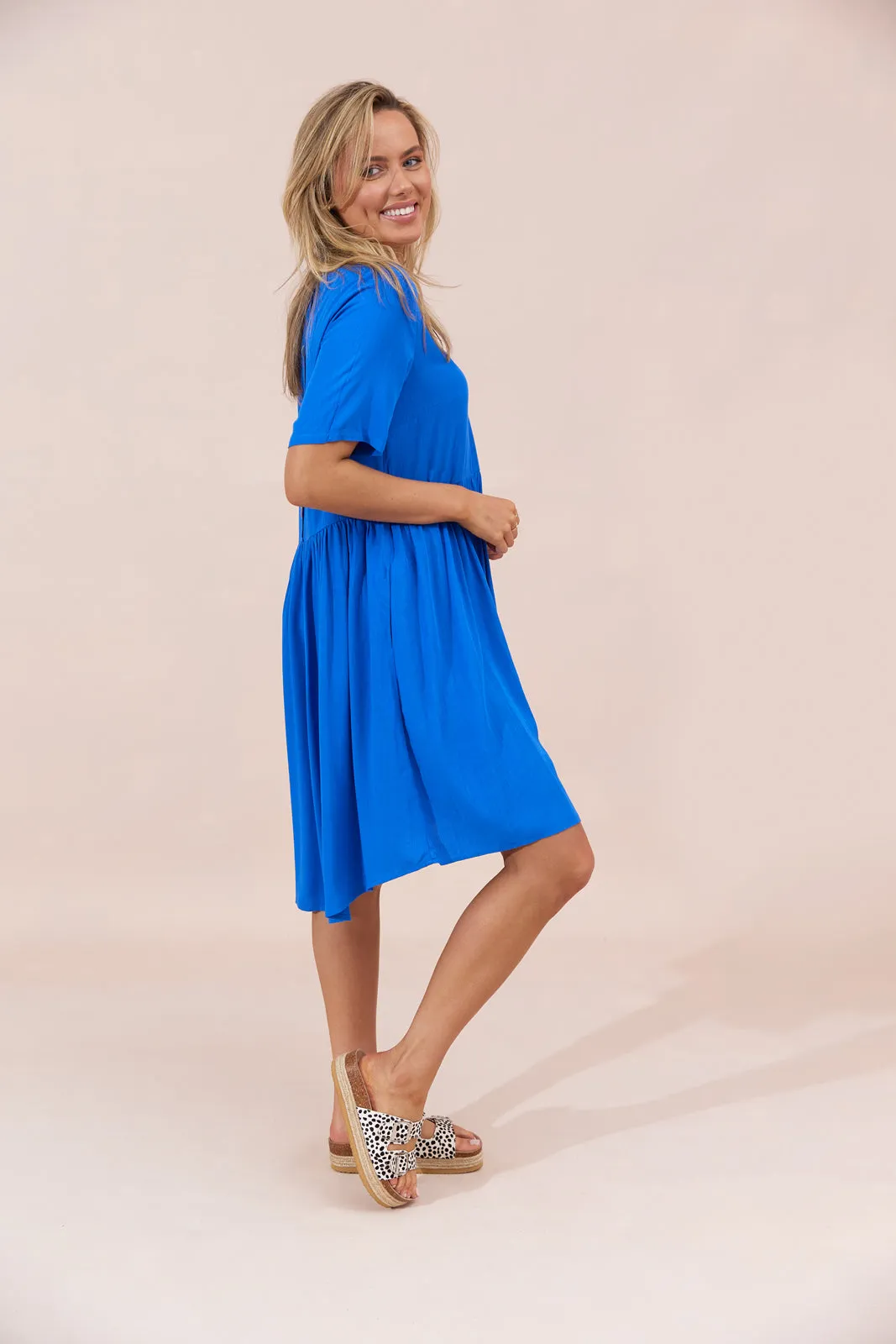 Hayman Dress - Cobalt Blue - Seconds