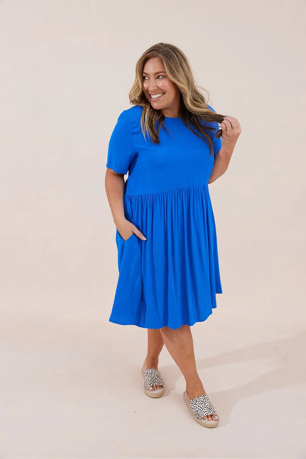 Hayman Dress - Cobalt Blue - Seconds