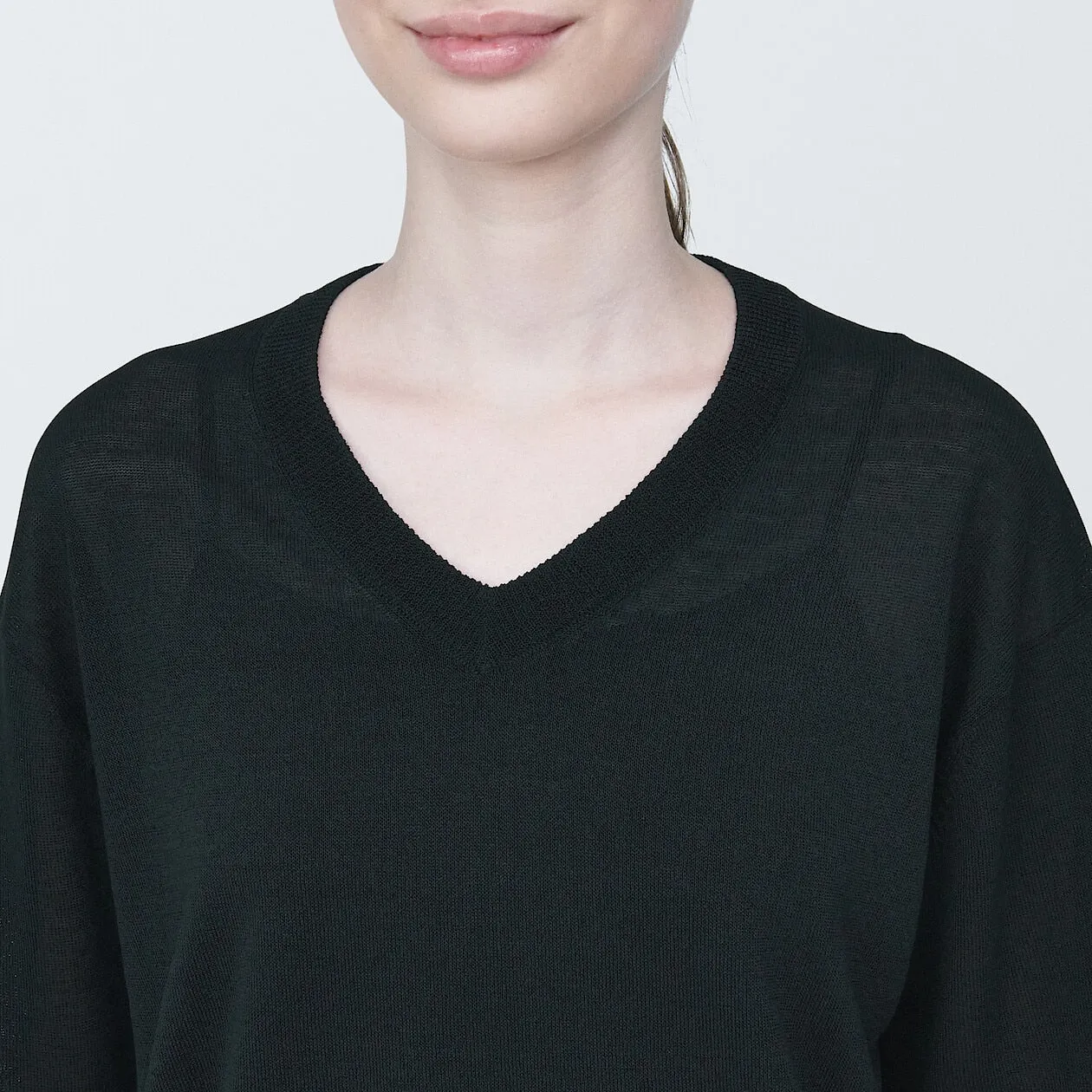 Hemp Blend V-Neck Sweater