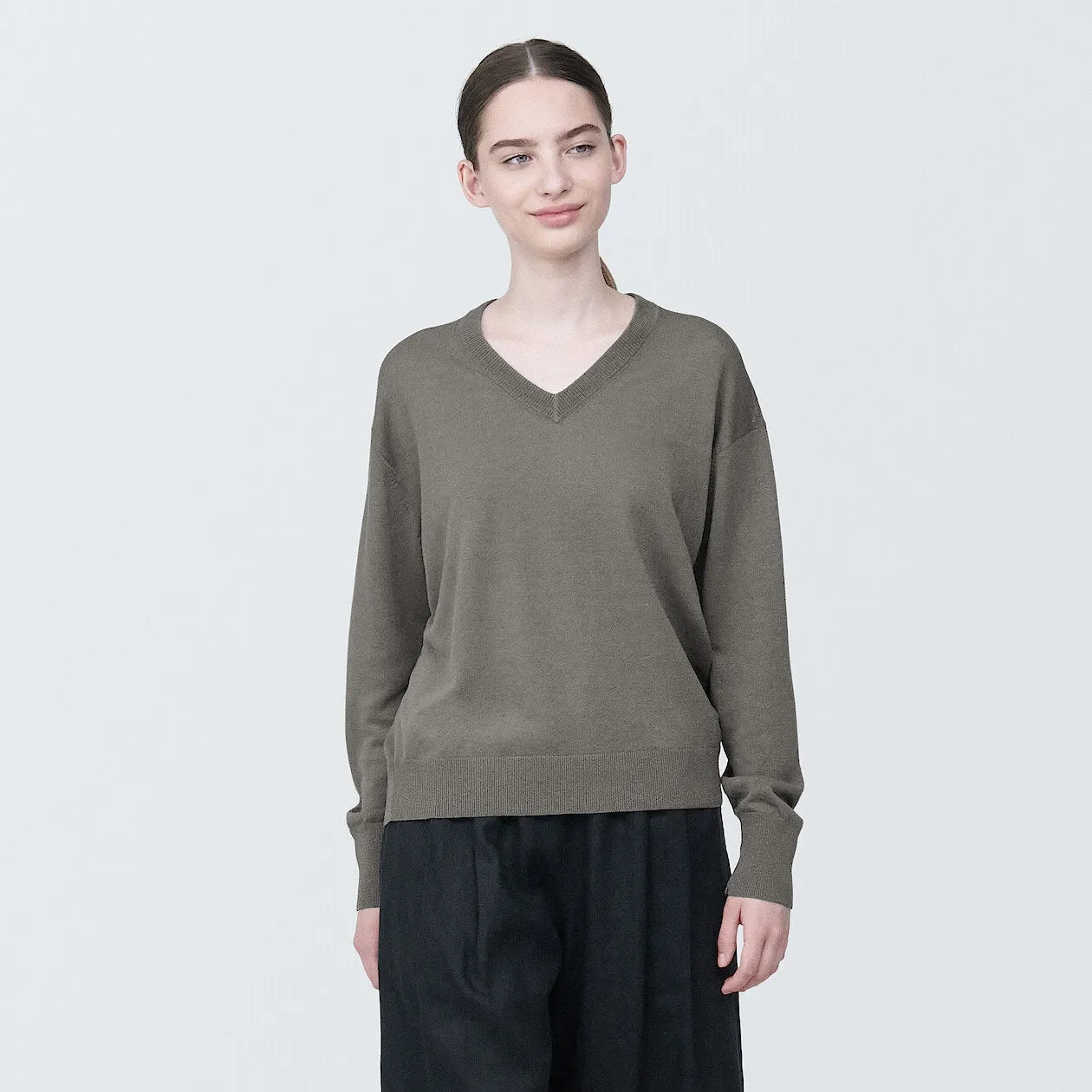 Hemp Blend V-Neck Sweater