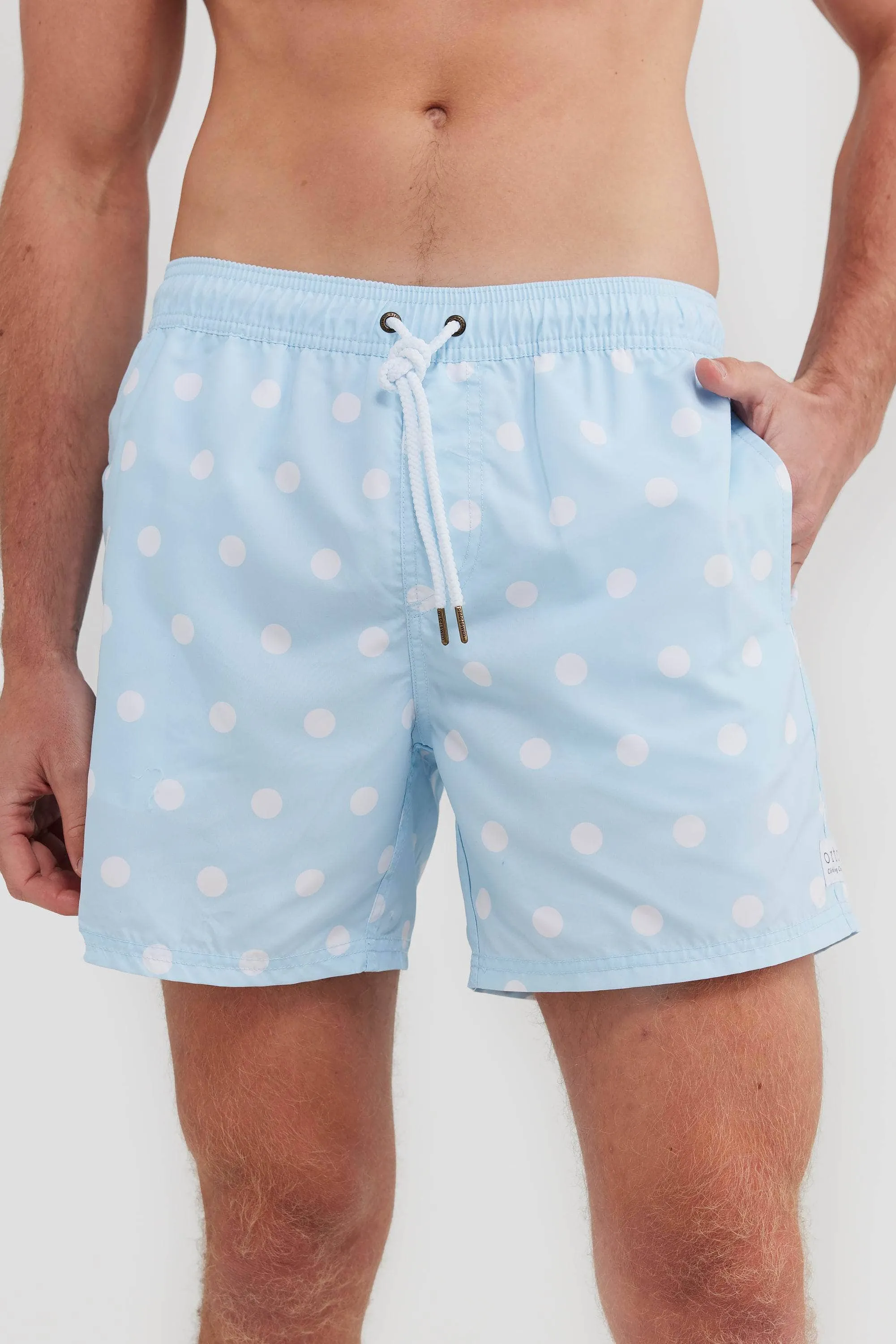 Henley Pale Blue Swim Shorts