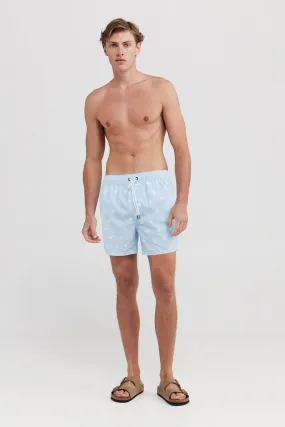 Henley Pale Blue Swim Shorts