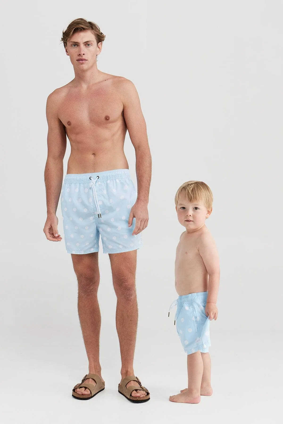 Henley Pale Blue Swim Shorts