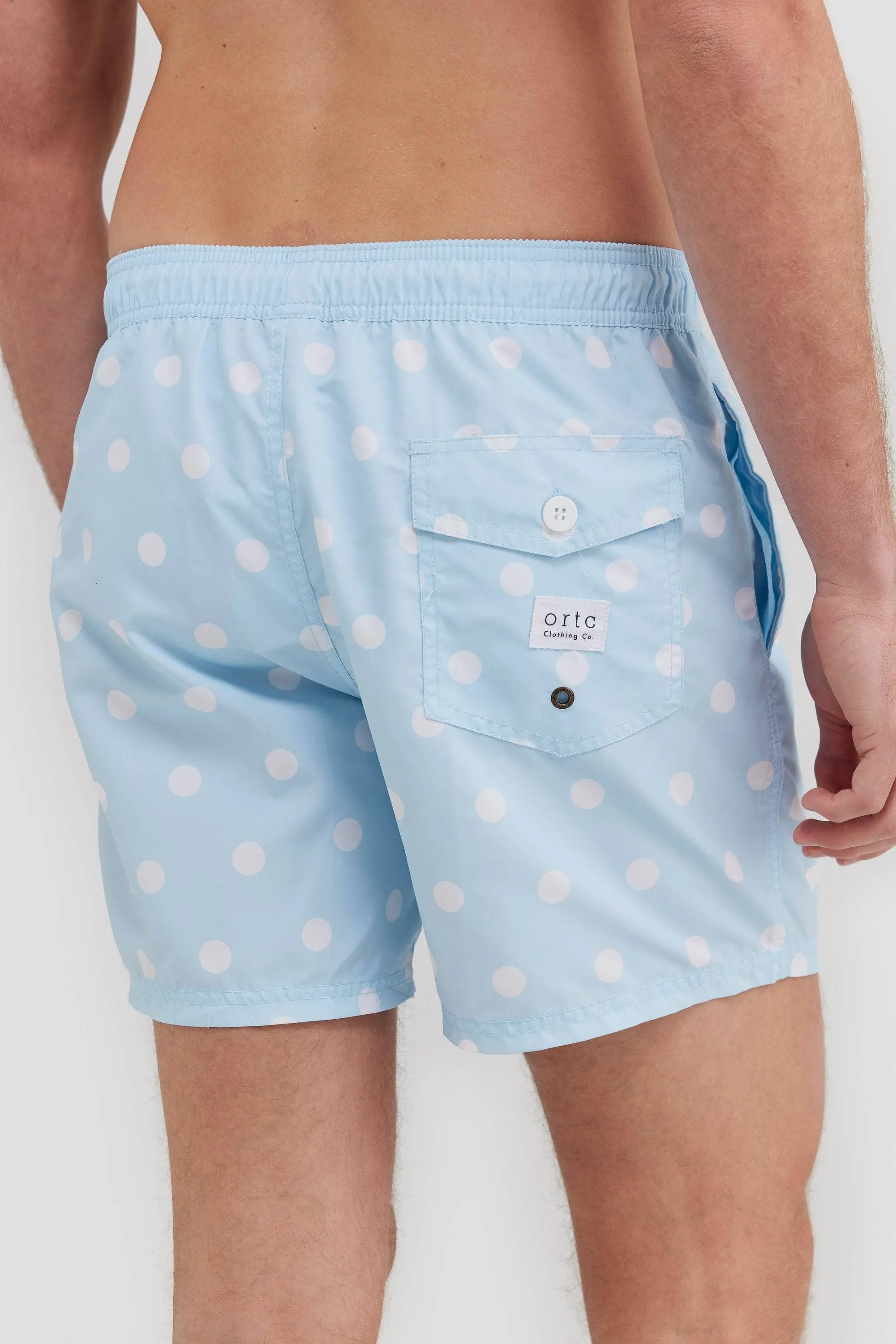 Henley Pale Blue Swim Shorts