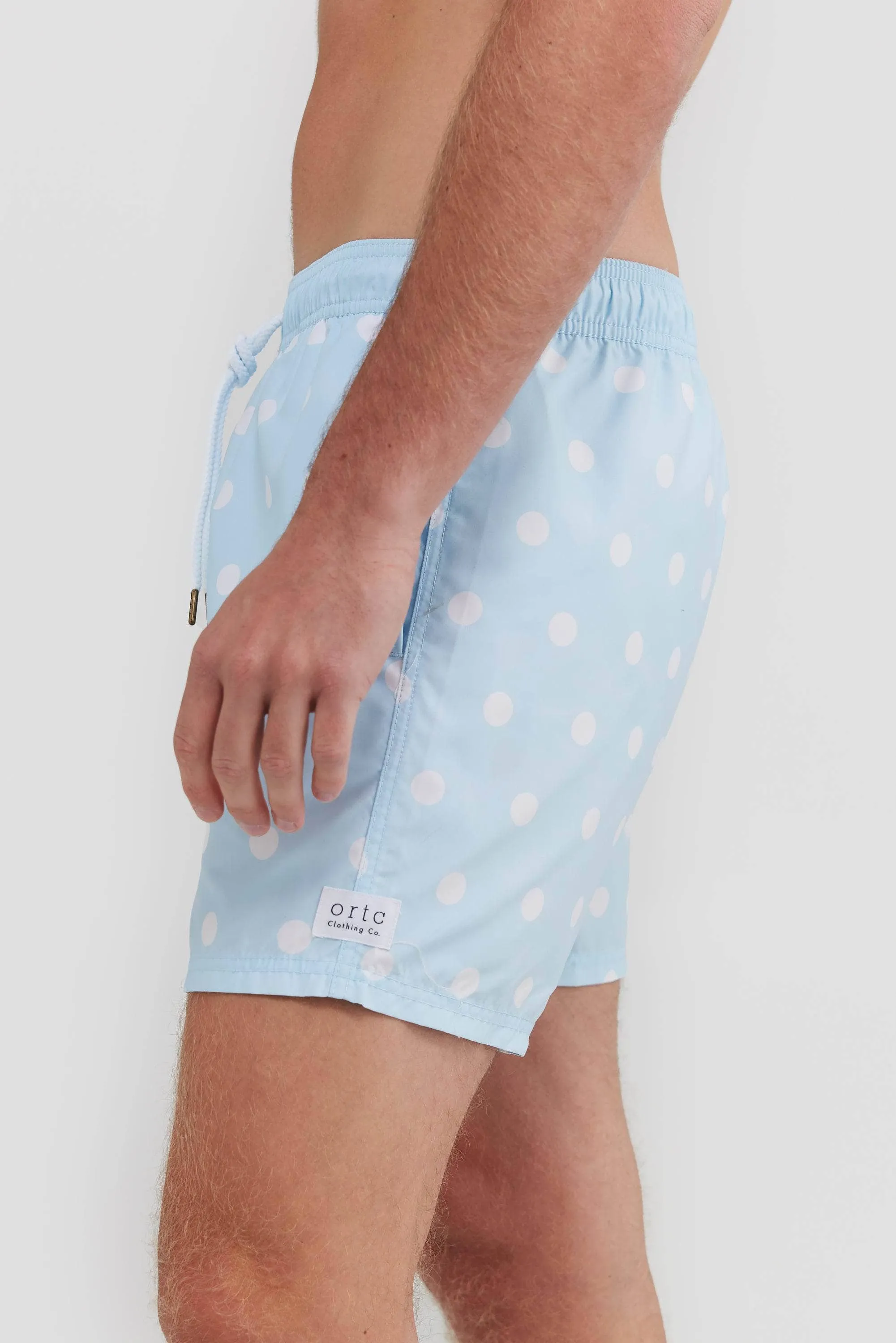 Henley Pale Blue Swim Shorts