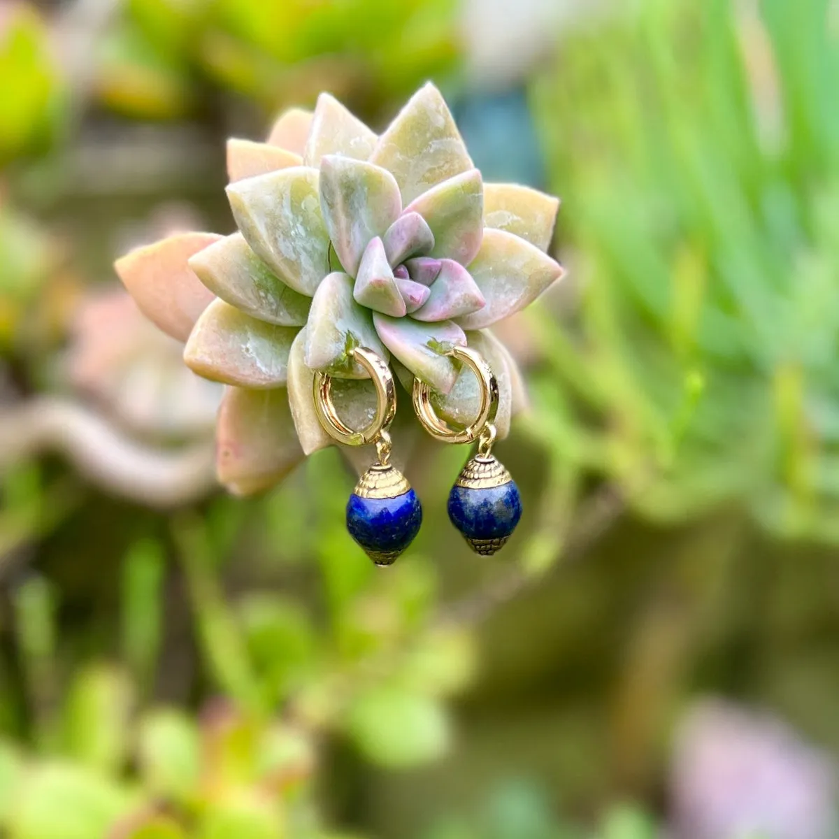 Himalaya Harmony Earrings - Lapis Lazuli