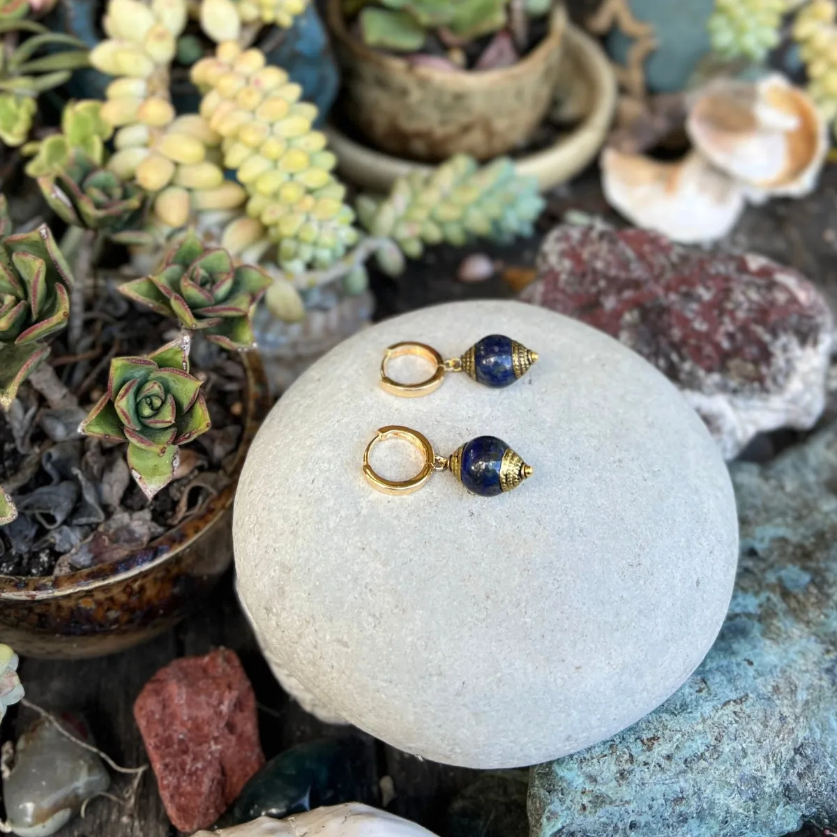 Himalaya Harmony Earrings - Lapis Lazuli