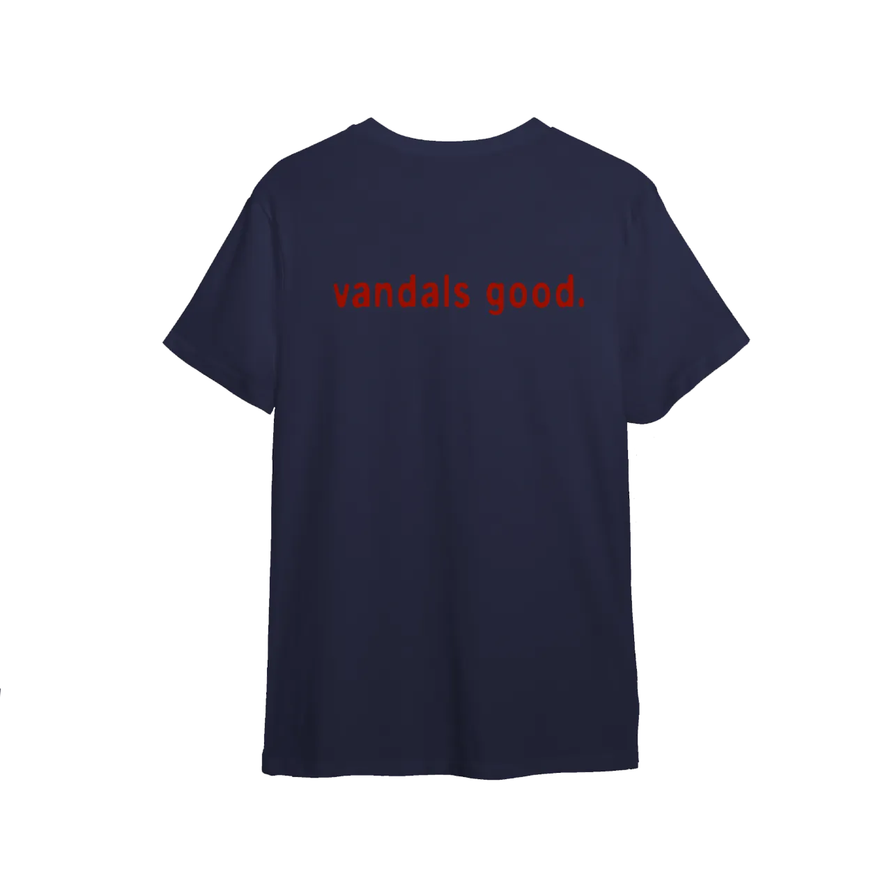 Hitler Bad, Vandals Good (Navy/Red T-Shirt)