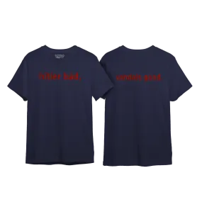 Hitler Bad, Vandals Good (Navy/Red T-Shirt)