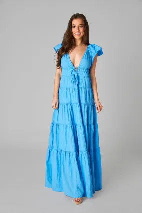 Holland Tiered Maxi Dress - Aquatic