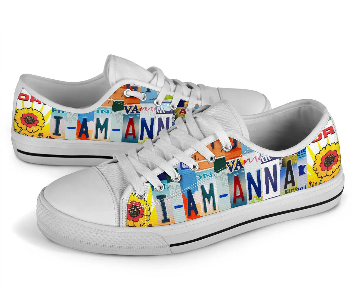 I Am Anna Custom Low Top