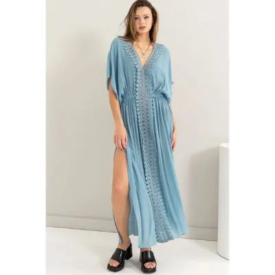 Iceburg Blue Midi Coverup Dress