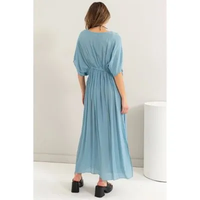 Iceburg Blue Midi Coverup Dress