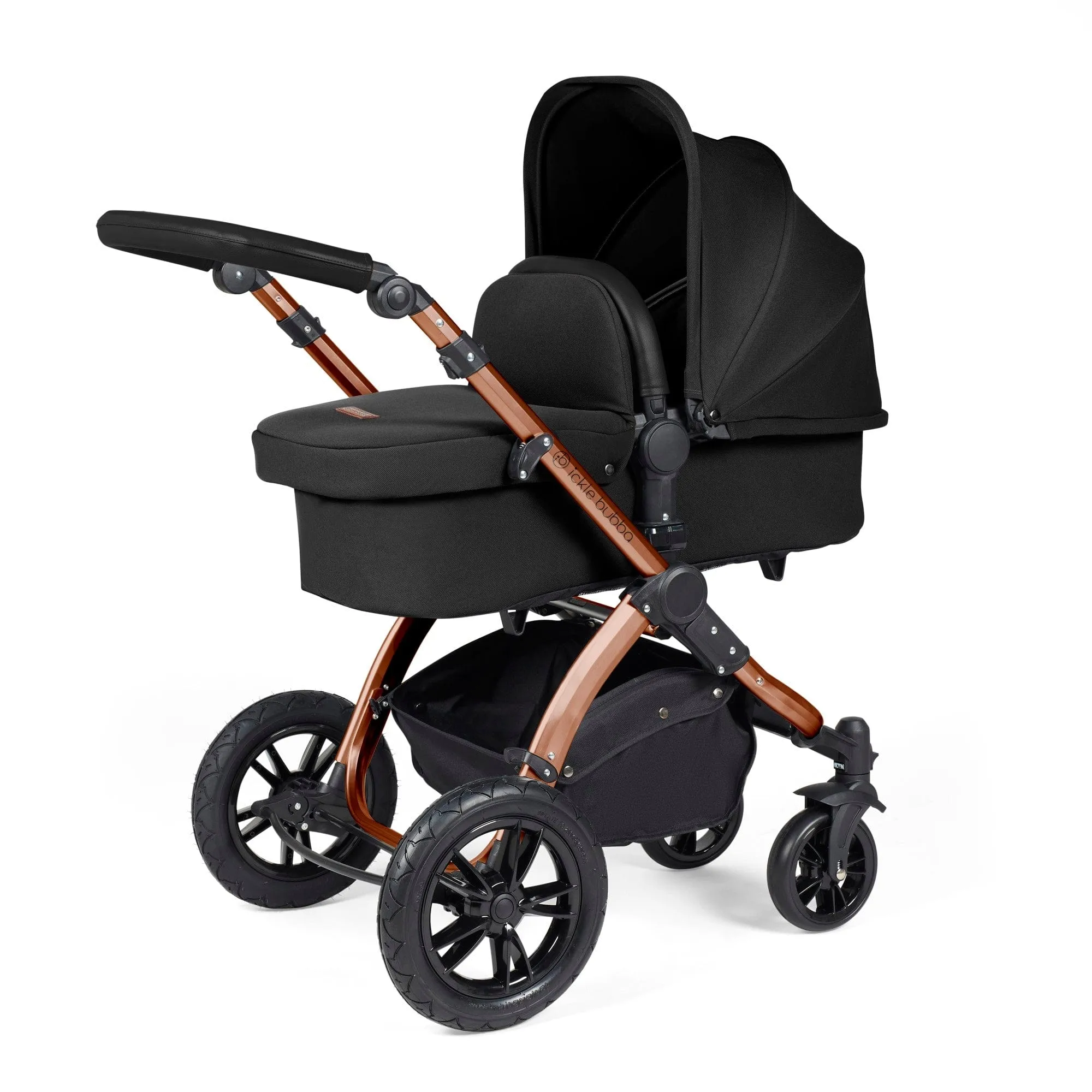 Ickle Bubba Stomp Luxe 2 in 1 Pushchair - Bronze / Midnight / Black